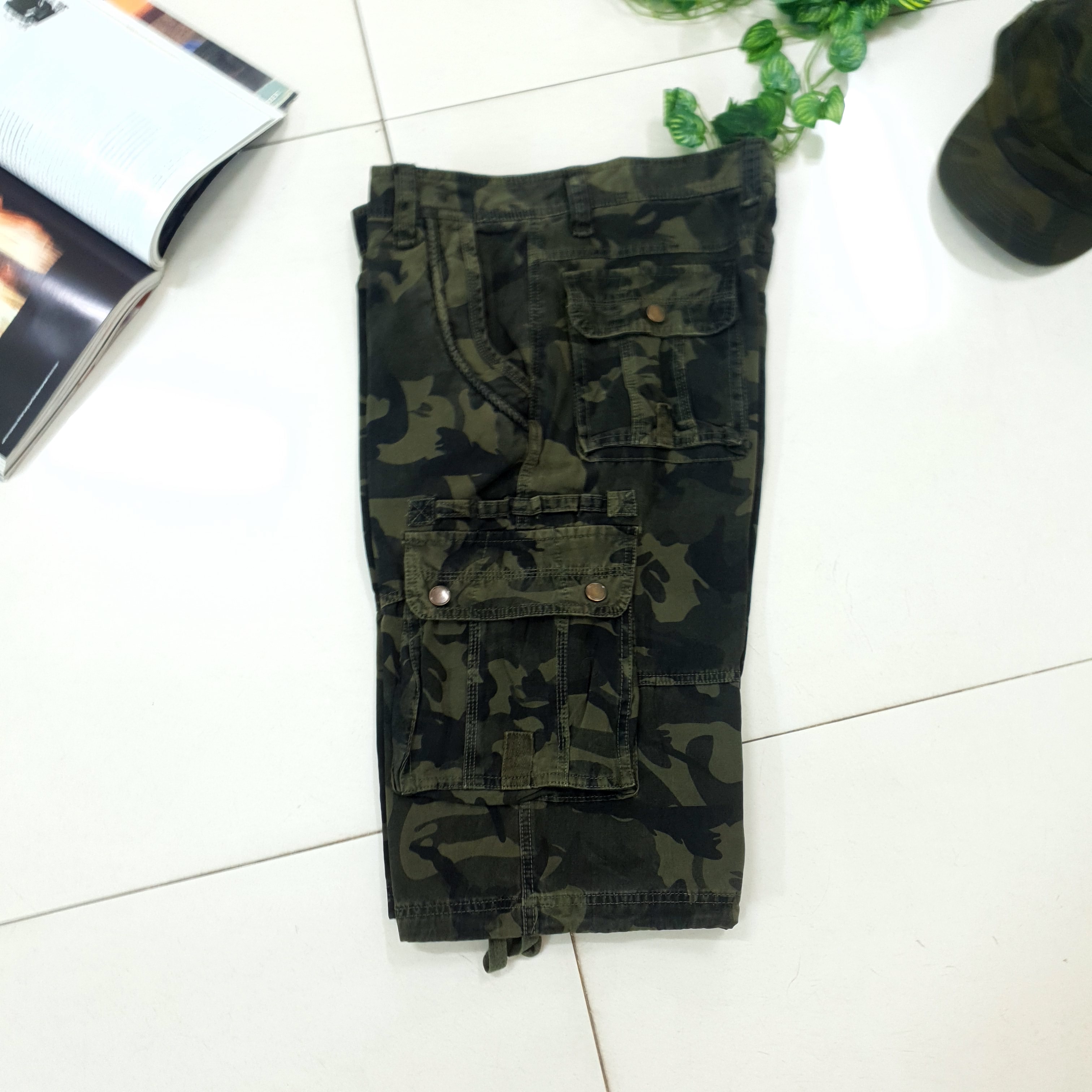 กางเกงคาร์โก้ขาสั้น กระเป๋าเยอะทรงสวย มีไซร์ เหมาะสำหรับวันสบายๆ ใส่ได้ทั้งผู้ชาย ผู้หญิง