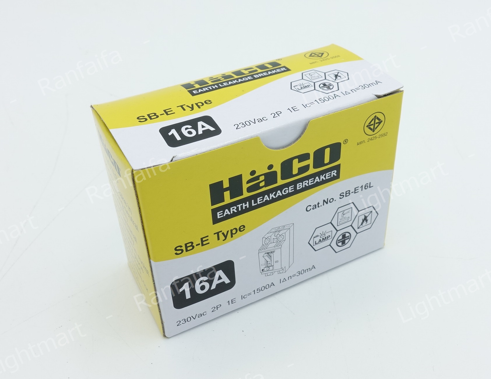 เบรกเกอร์กันดูด 2P 16-40A "HACO"