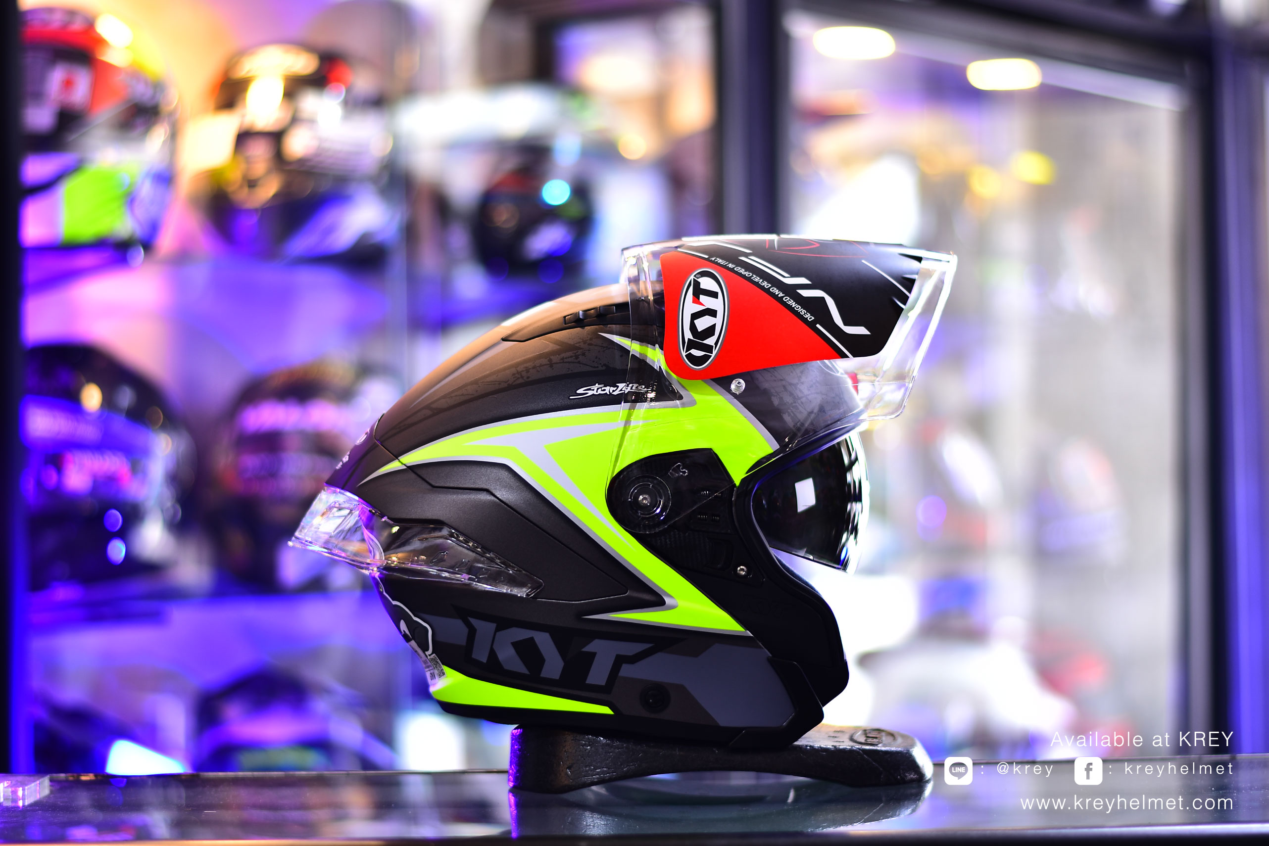 KYT model NF-J Attitude Matt Anthracite Yellow