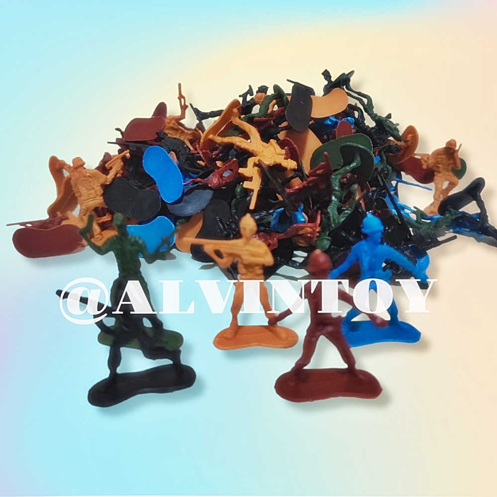 โมเดลของเล่นชุดทหารจิ๋ว 116 ตัว มีทั้งหมด 5 สี ขนาด 4 เซนติเมตร