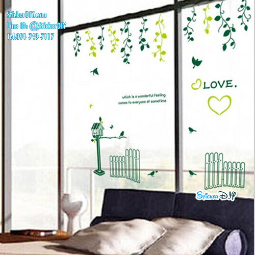 Transparent Wall Sticker สติ๊กเกอร์ติดผนัง Wonderful feeling (กว้าง130cm.xสูง115cm.)