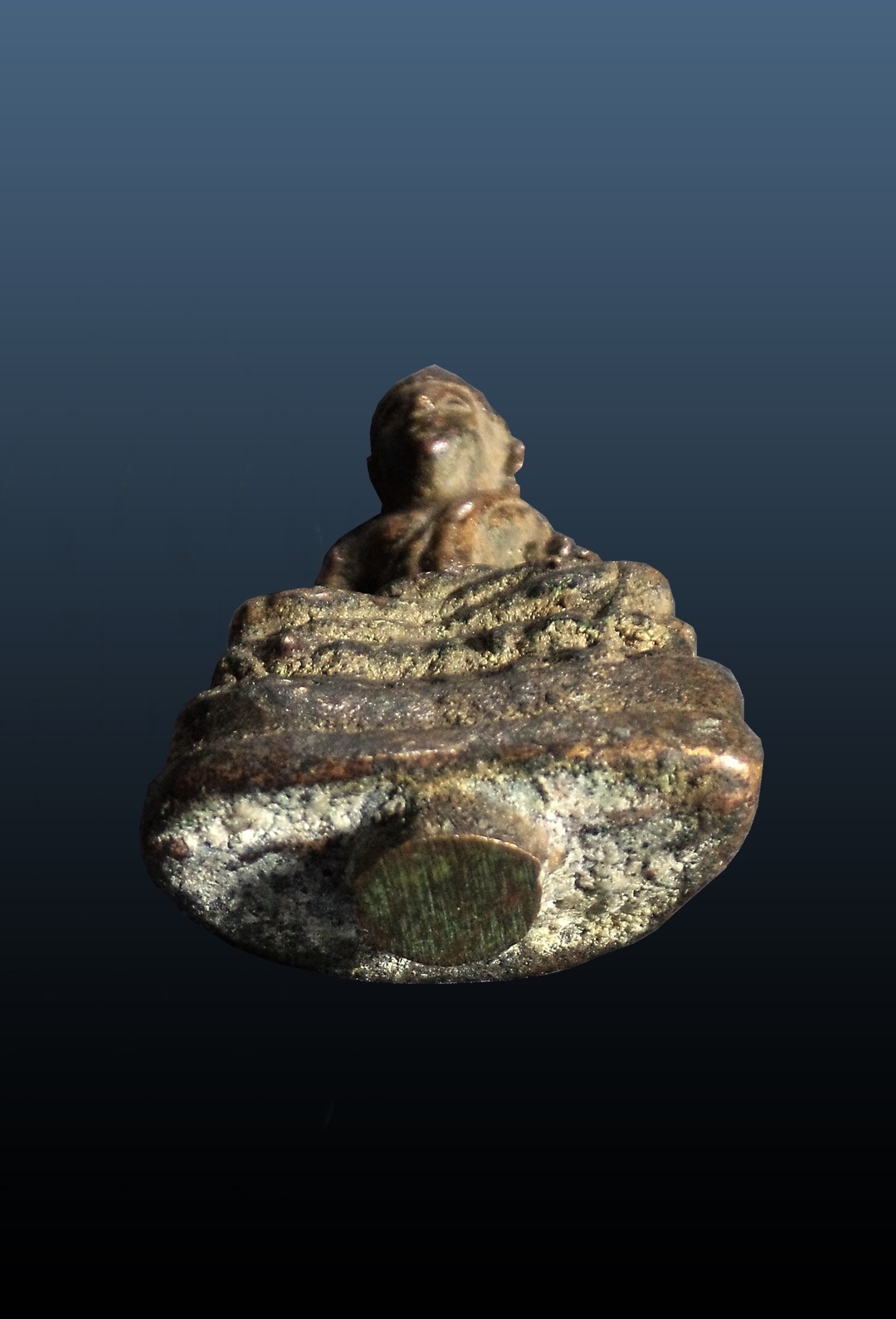 พระกริ่งอรหัง พิมพ์หน้าใหญ่ ฐานสูง พิธีวัดราชบพิตร หลวงพ่อโอภาสี อาศรมบางมด วัดพุทธบูชา อาศรมบางมด กทม. ปี2498