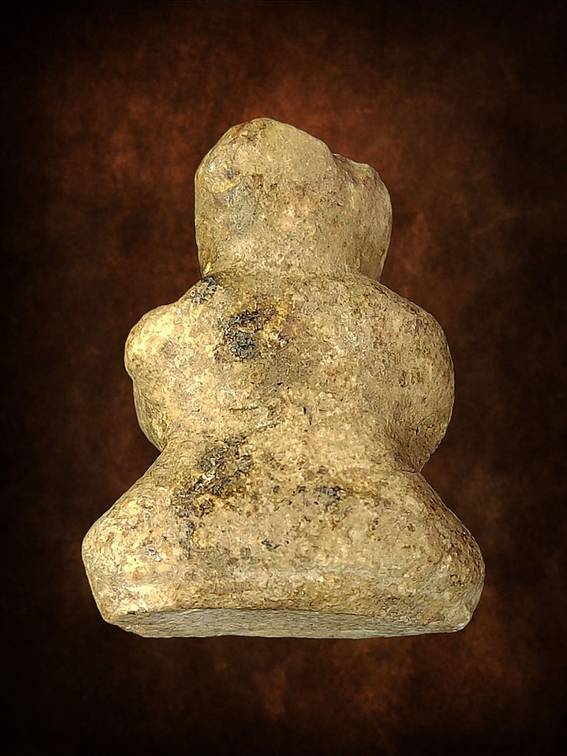 พระปิดตาหลวงพ่อทองสูข วัดสะพานสูง นนทบุรี ปี 2495 พิมพ์ตะพาบ