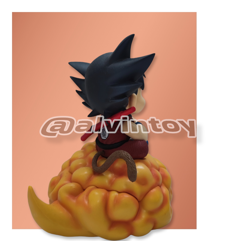 Action Figure Son Goku Fes โงกุนตอนเด็ก ขี่เมฆ ขนาดความสูง 15 ซม. ผลิตจากวัสดุ PVC คุณภาพดี