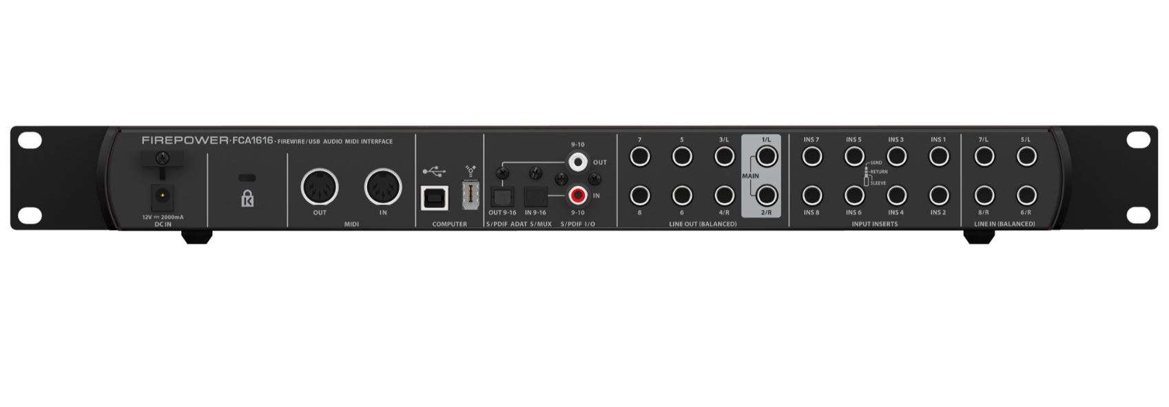 Behringer FCA1616 *ของแท้รับประกัน1ปี* 16 x 16 Firewire/USB ออดิโออินเตอร์เฟส, 24bit /96kHz, ADAT,S/PDIF