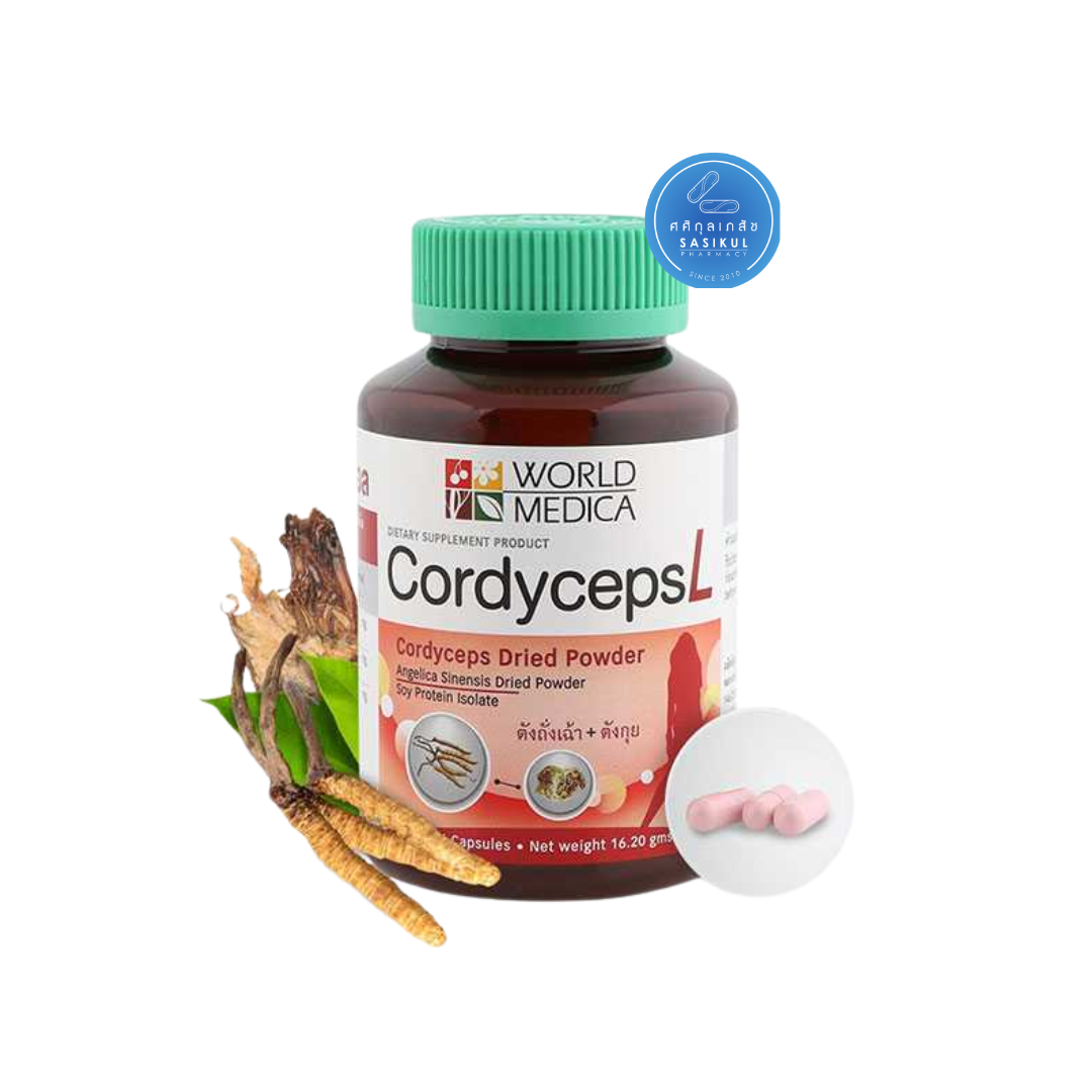Khaolaor Cordyceps L 60s ตังถั่งเช่า+ตังกุย (ขาวละออ)