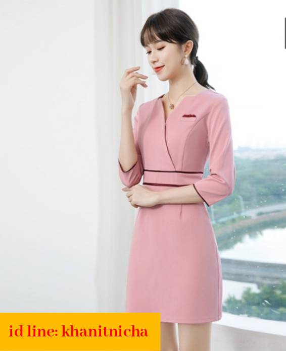 ชุดยูนิฟอร์มคลินิก ชุดพนักงานร้านเสริมสวย ชุดพนักงานต้อนรับ