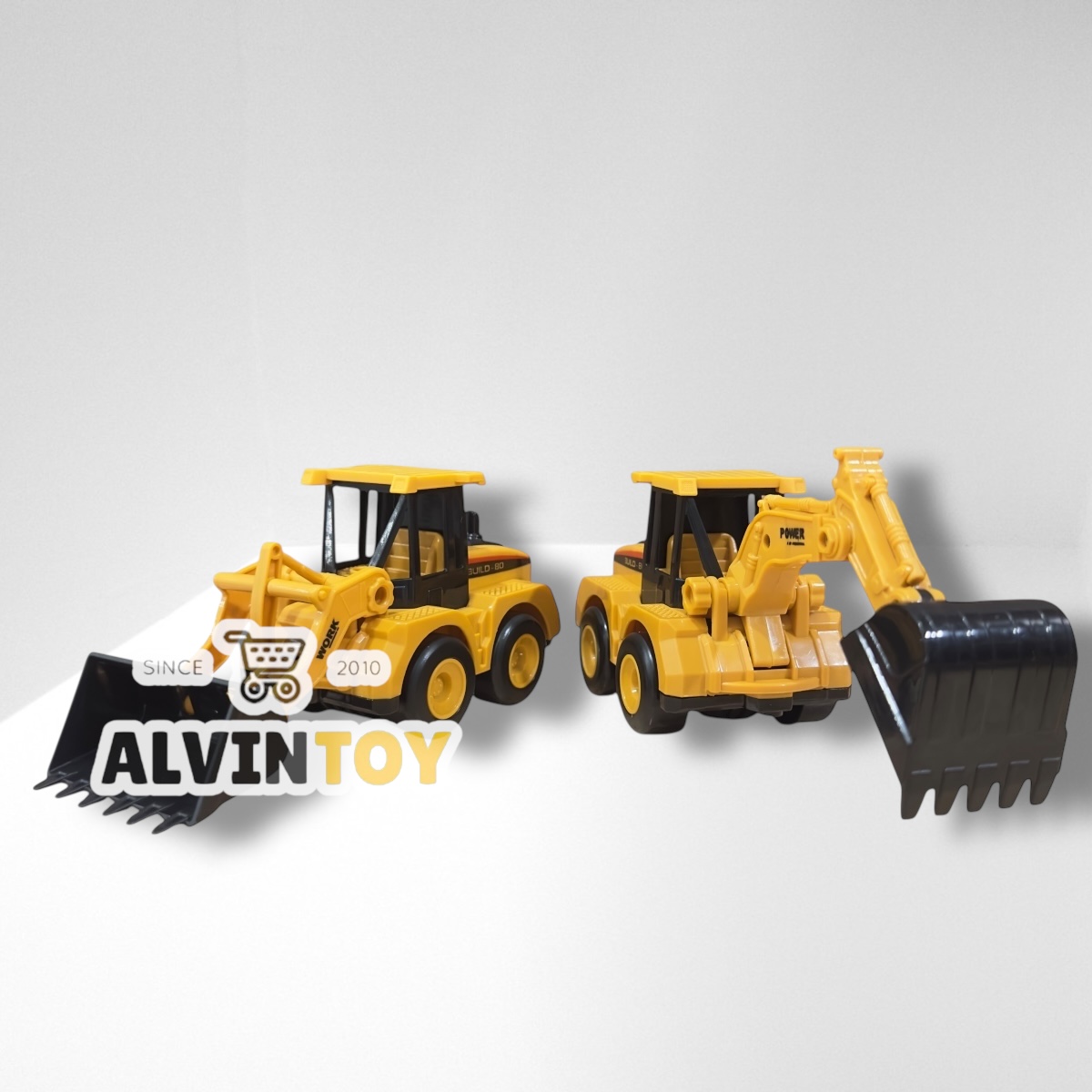 โมเดล รถก่อสร้าง ชุด 4 คัน ผลิตจากพลาสติก คุณภาพดี แข็งแรง ทนทาน สินค้าได้รับมาตรฐาน มอก. ส่งเร็วจากกทม.