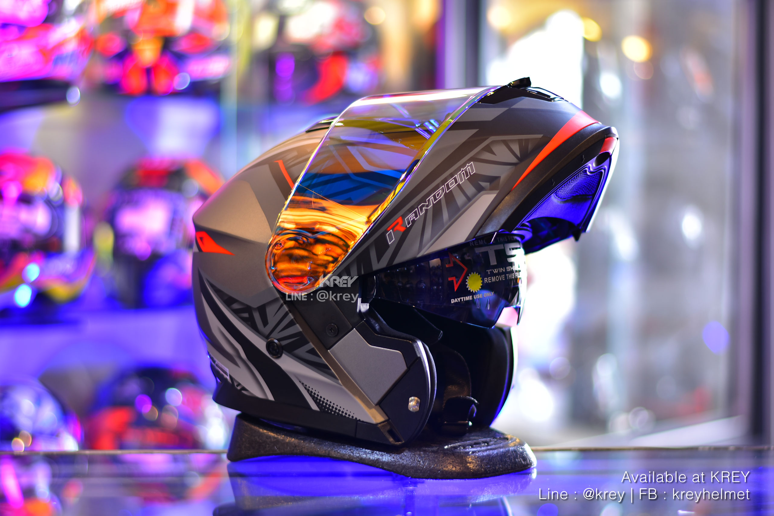 Random model MATRIX GREY RED MATT