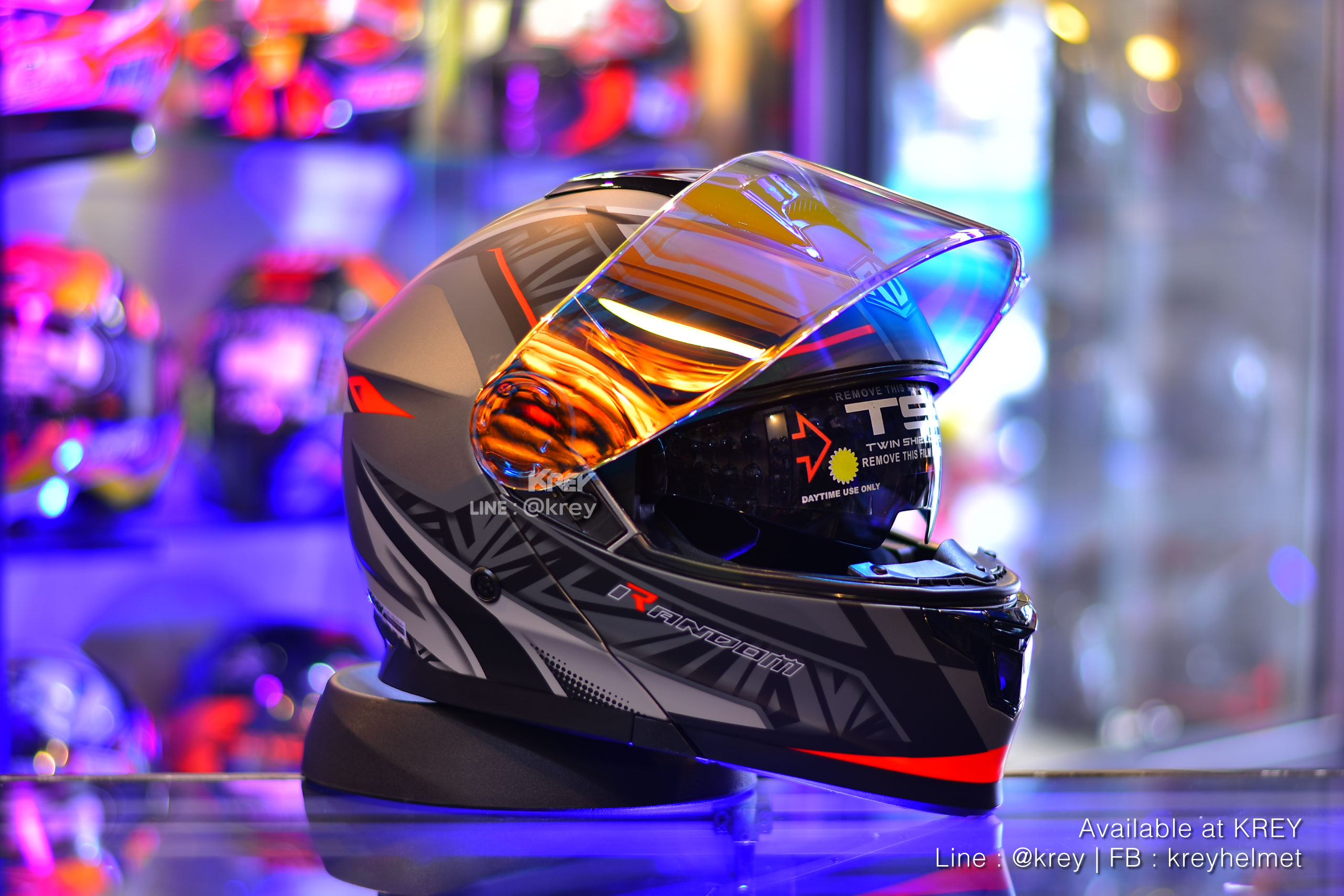 Random model MATRIX GREY RED MATT