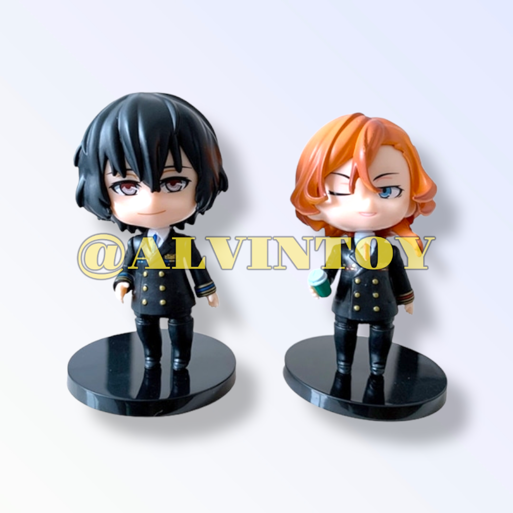 Action Figure Bungou Stray Dogs - คณะประพันธกรจรจัด เซ็ต 6 ตัว ขนาดความสูง 10 ซม. มีฐาน งานสวย