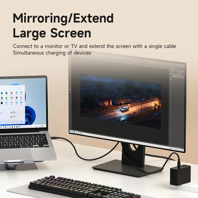 Hagibis SWC10 USB C to HDMI 8K@60Hz Type-C to HDMI Cable Thunderbolt 3