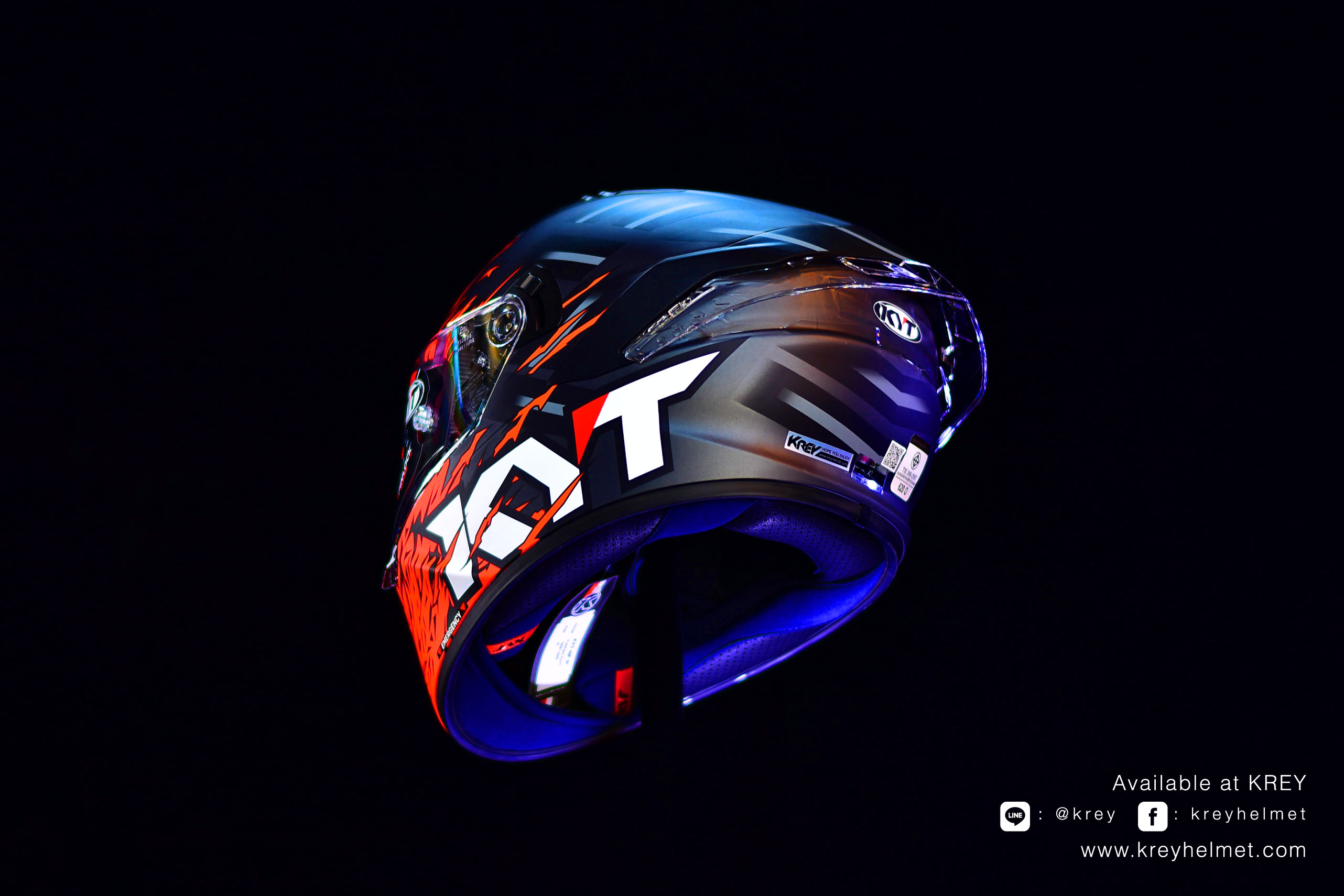 KYT model NFR Flaming Matt Grey/Red