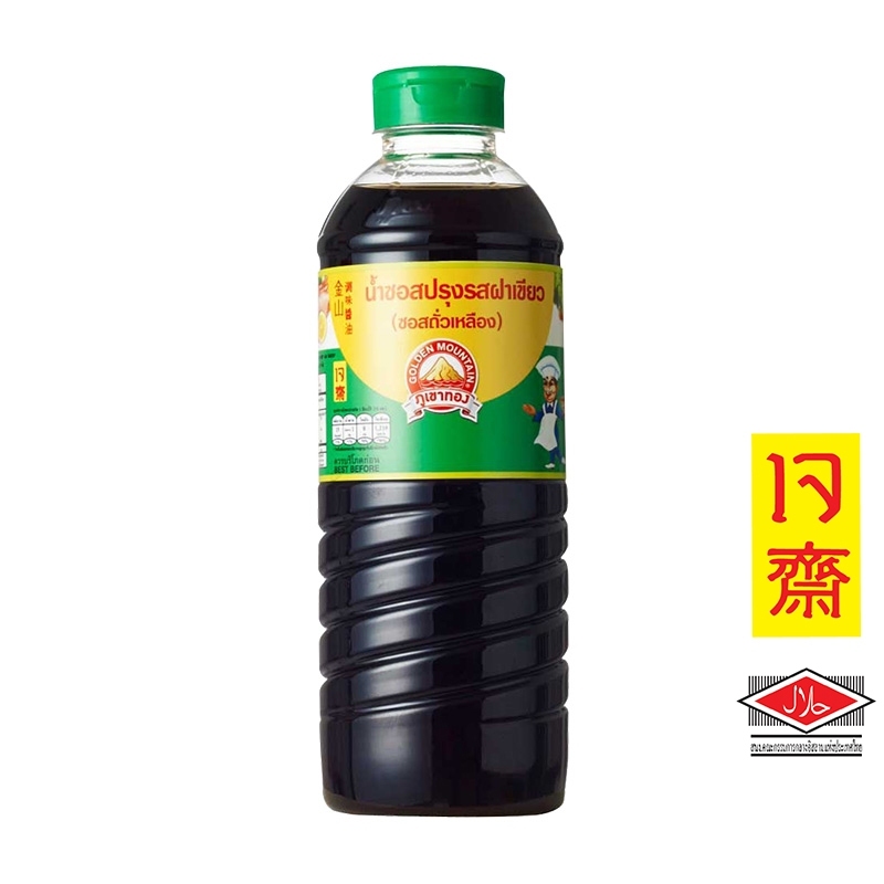 ซอสปรุงรสฝาเขียว ตราภูเขาทอง 500 ml.
