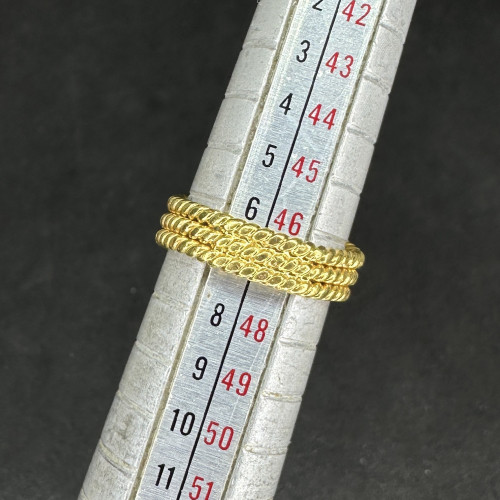 รหัส 61206 แหวน หัว Coral ลายเกลียวเชือก ทอง90 พร้อม Cert. งานสวย นน. 5.68 g