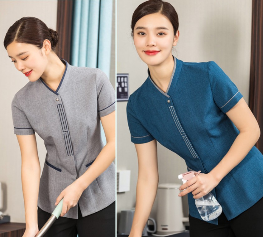 ชุดฟอร์มพนักงานทำความสะอาด เสื้อแม่บ้าน พ่อบ้าน เบลบอย