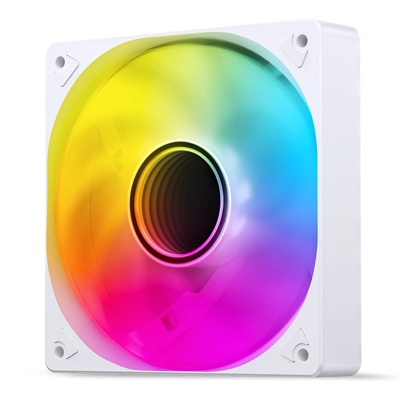 พัดลมเคส Jonsbo SL-120 ARGB 3pin 5V+4pin PWM 120mm. 1500RPM สีขาว