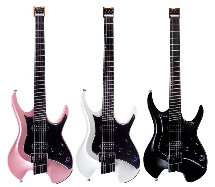 GTRS WINGS W800 *ของแท้ 100%* กีตาร์ไฟฟ้า Headless Guitars, ใช้งานร่วมกับ App ได้, ฟรี!! Gig Bag, Wireless Footswitch