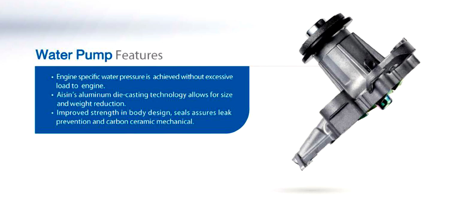 (ประกัน 1 เดือน) ปั๊มน้ำ TOYOTA VIOS,YARIS วีออส-ยาริส ปี03-13 (1NZ) ยี่ห้อ AISIN / WPT-111VAT