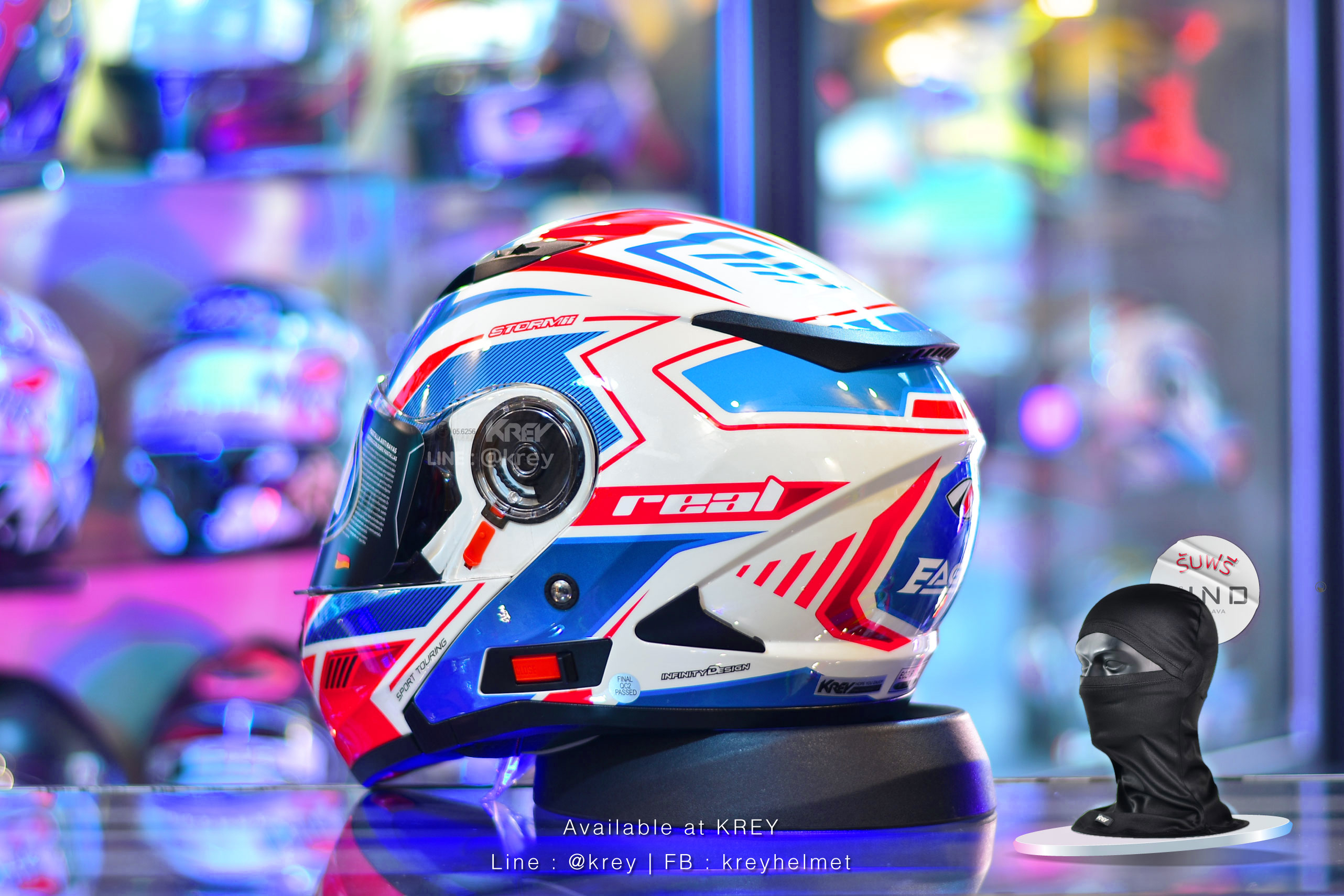 Real model Storm Eagle Force White Blue Red