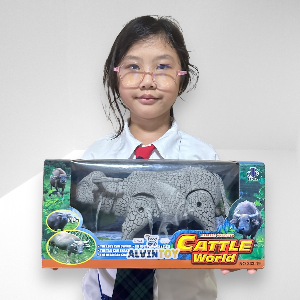 Buffalo โมเดลควาย ของเล่นควาย ตัวใหญ่ เดินได้ มีเสียง มีไฟ