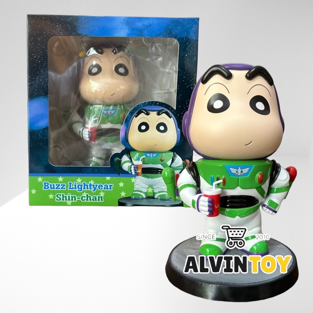 โมเดล ฟิกเกอร์ Shin-chan - ชินจังจอมแก่น ชุดบัชไลท์เยียร์ ขนาดความสูง 17 ซม. พร้อมกล่อง