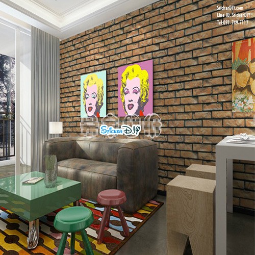 (หน้ากว้าง45ซม..xยาว10เมตร)Wallpaper sticker วอลเปเปอร์แบบกาวในตัว WS5193