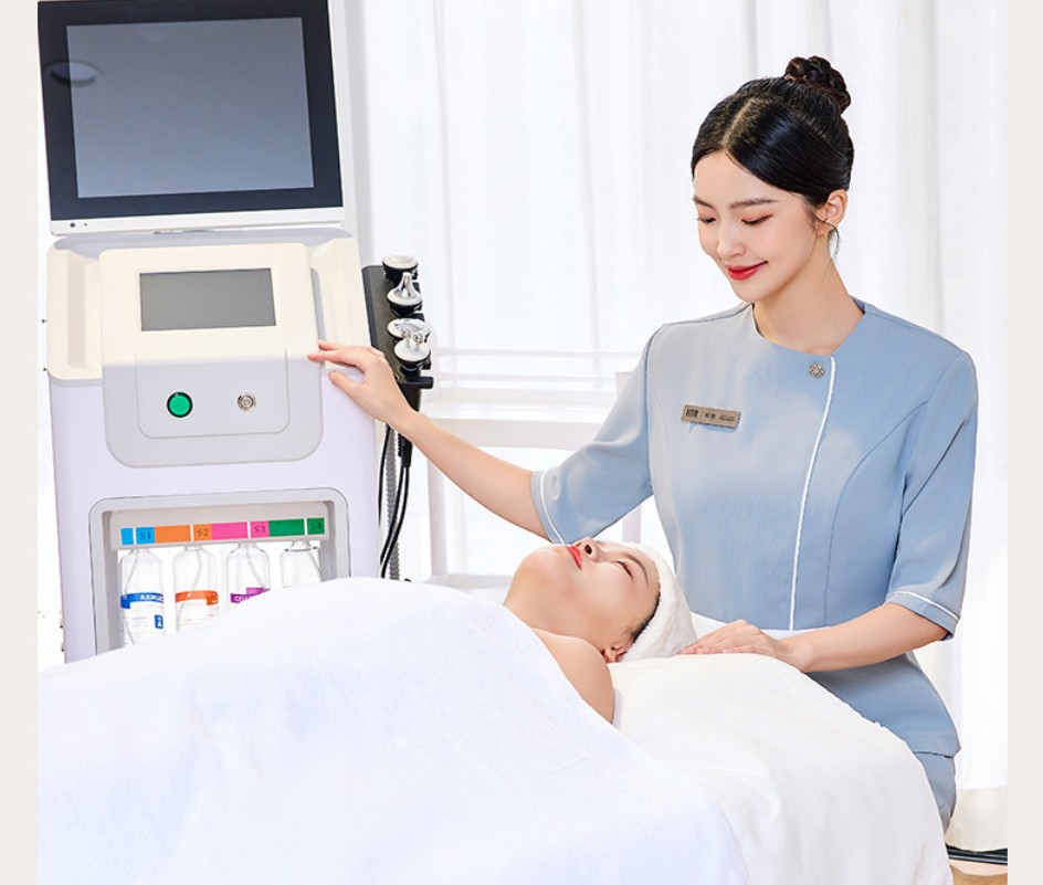 ชุดสปาเพื่อสุขภาพ ชุดนวดสปา ชุดพนักงานศูนย์ความงามทางการแพทย์ การแช่เท้า ร้านเสริมสวย (แยกขายเสื้อ)