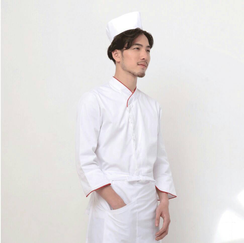 เสื้อเชฟญี่ปุ่น ชุดฟอร์มพนักงานร้านอาหารญี่ปุ่น เกาหลี
