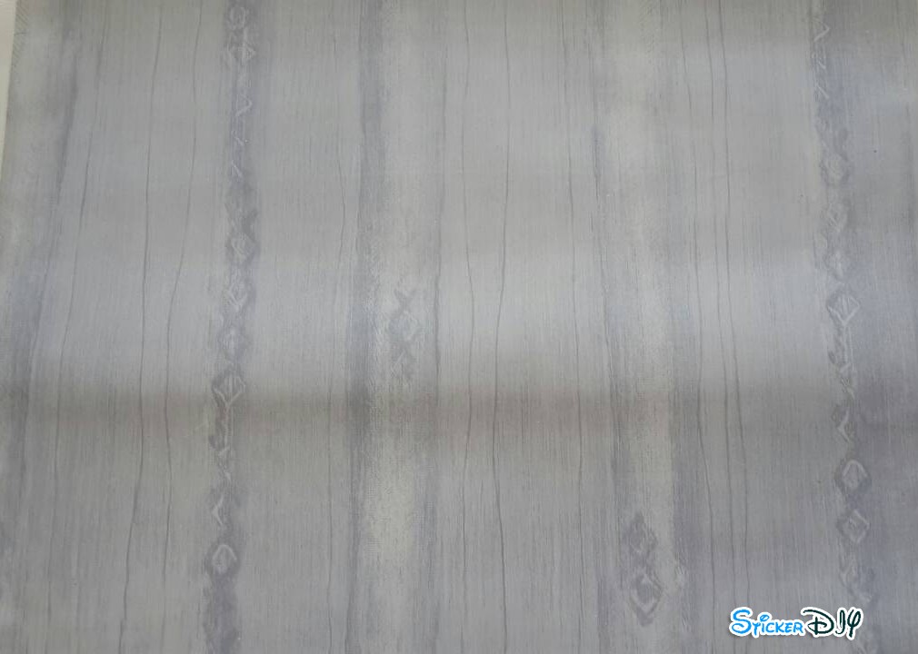 (หน้ากว้าง45cm.xยาว10m.)Wallpaper sticker วอลเปเปอร์แบบกาวในตัว ลายไม้เรียบสไตล์A สีเทาม่วง
