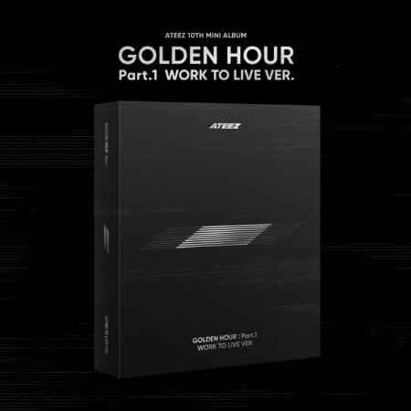 ( Pre-Order ) ATEEZ 10th Mini Album GOLDEN HOUR Part.1 [WORK TO LIVE ] ( 4 Disc ) วางจำหน่าย 11 / 9 / 2024