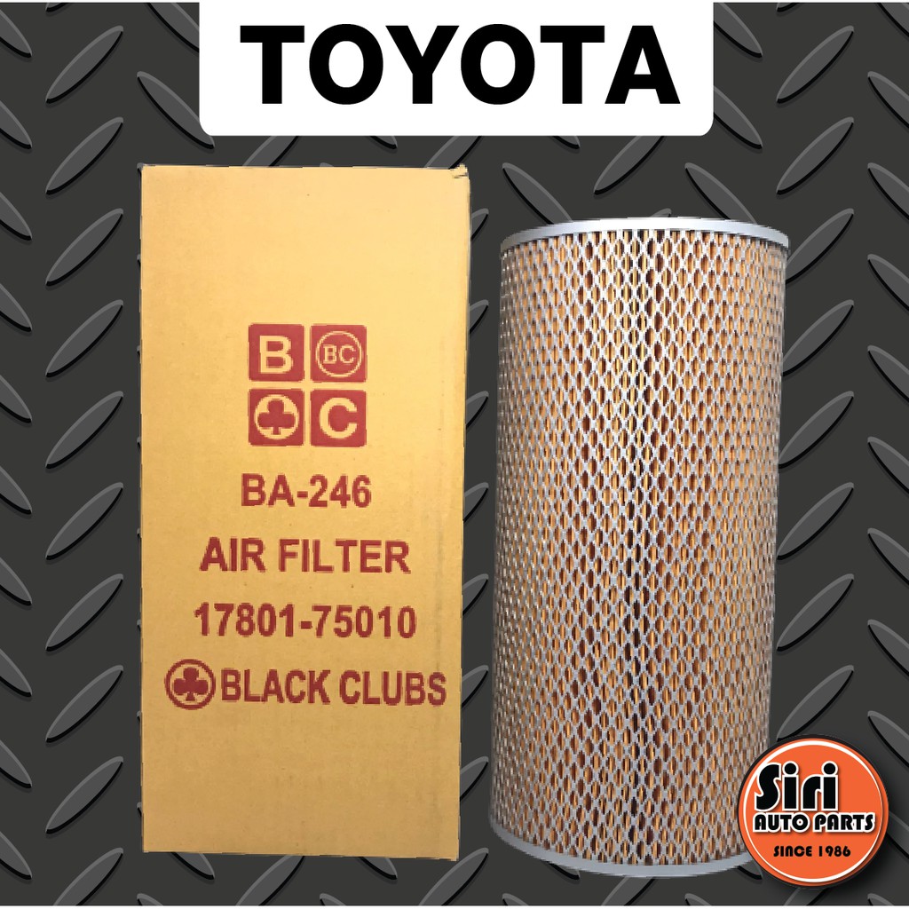 กรองอากาศ TOYOTA LH112,Commuter เบนซิน ตู้หัวจรวด (Black clubs BA-246) ไส้อกรองอากาศรถตู้