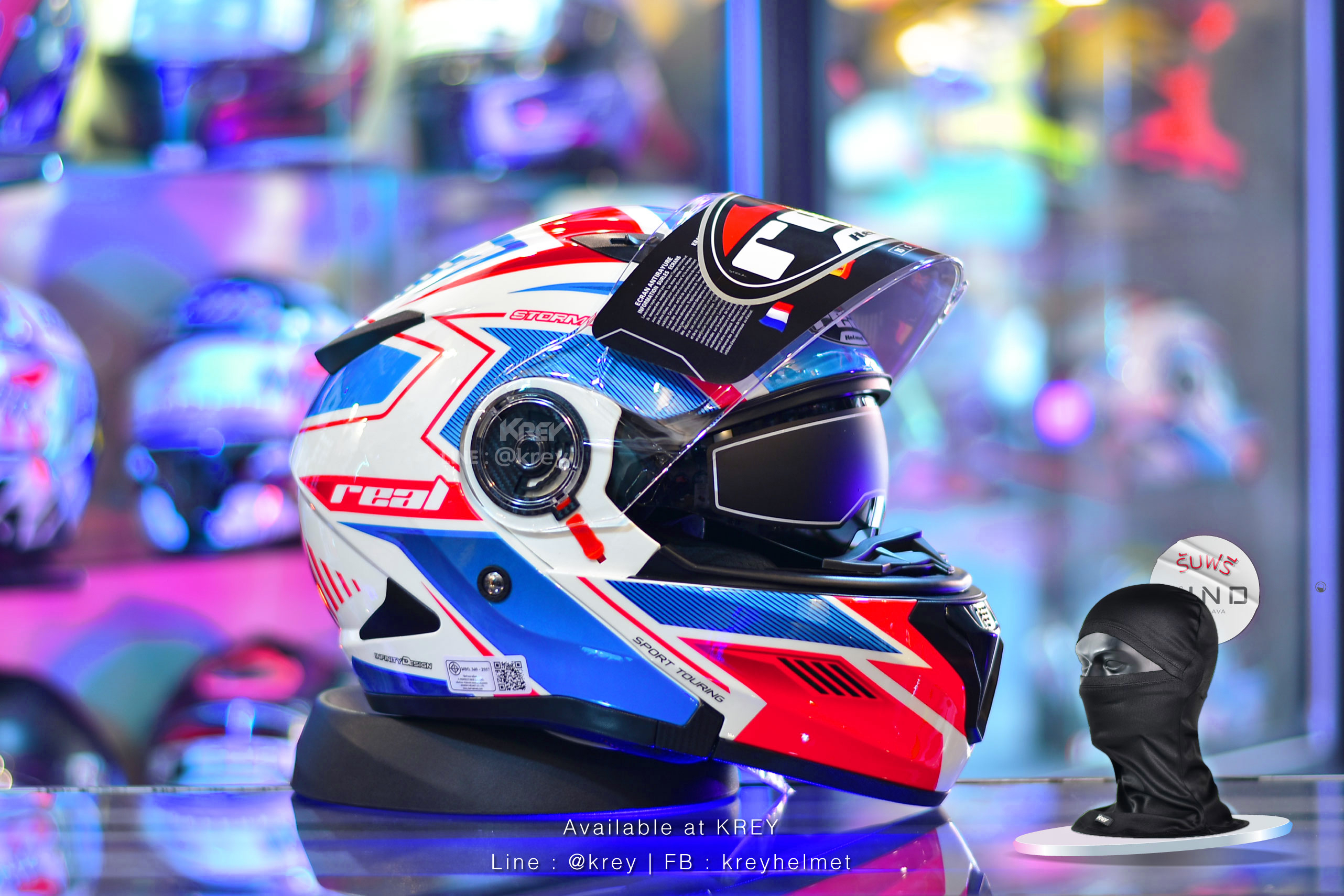 Real model Storm Eagle Force White Blue Red