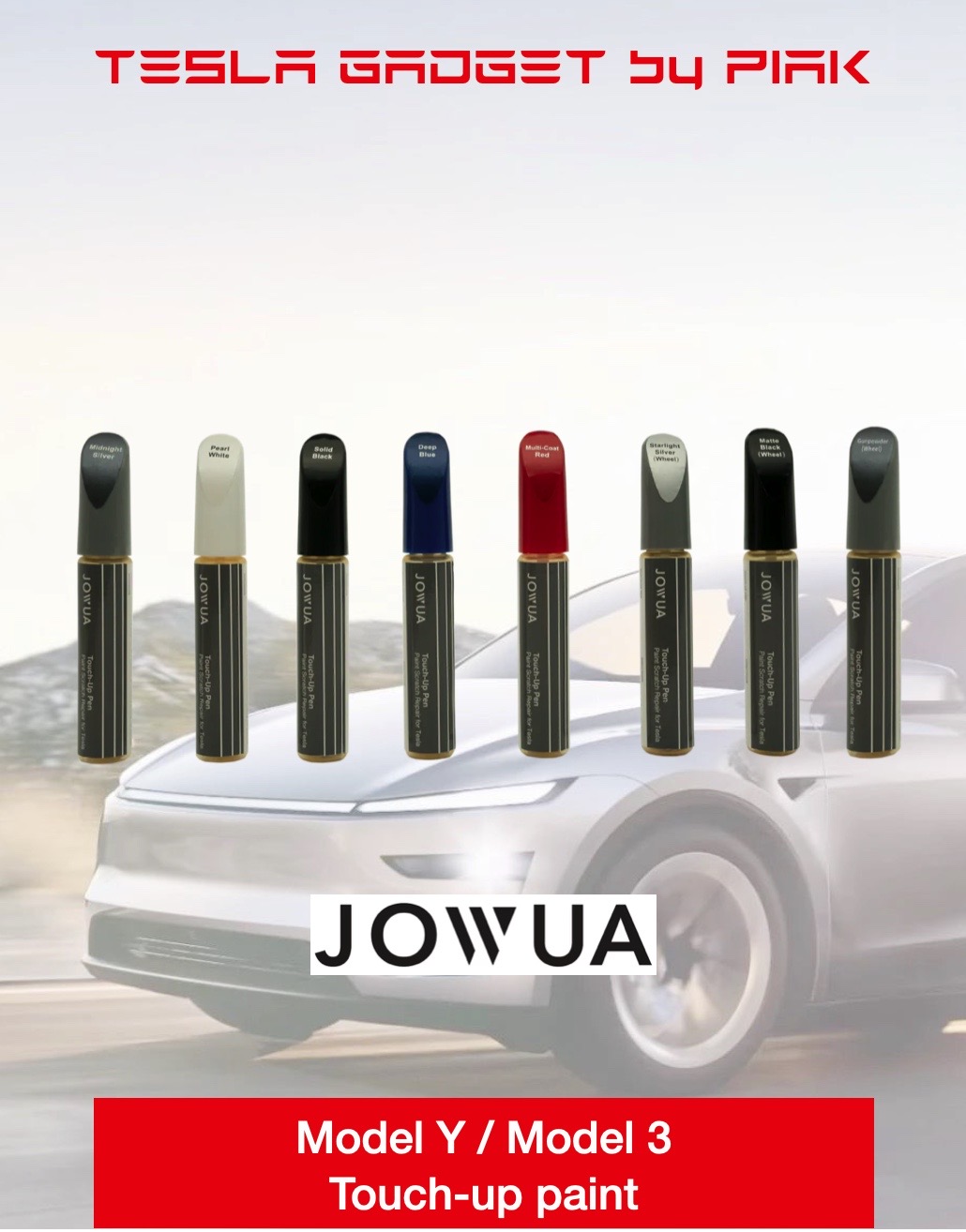 Jowua Touch-up Paint for Tesla Model 3 Model Y Model Y Juniper Model 3 High land