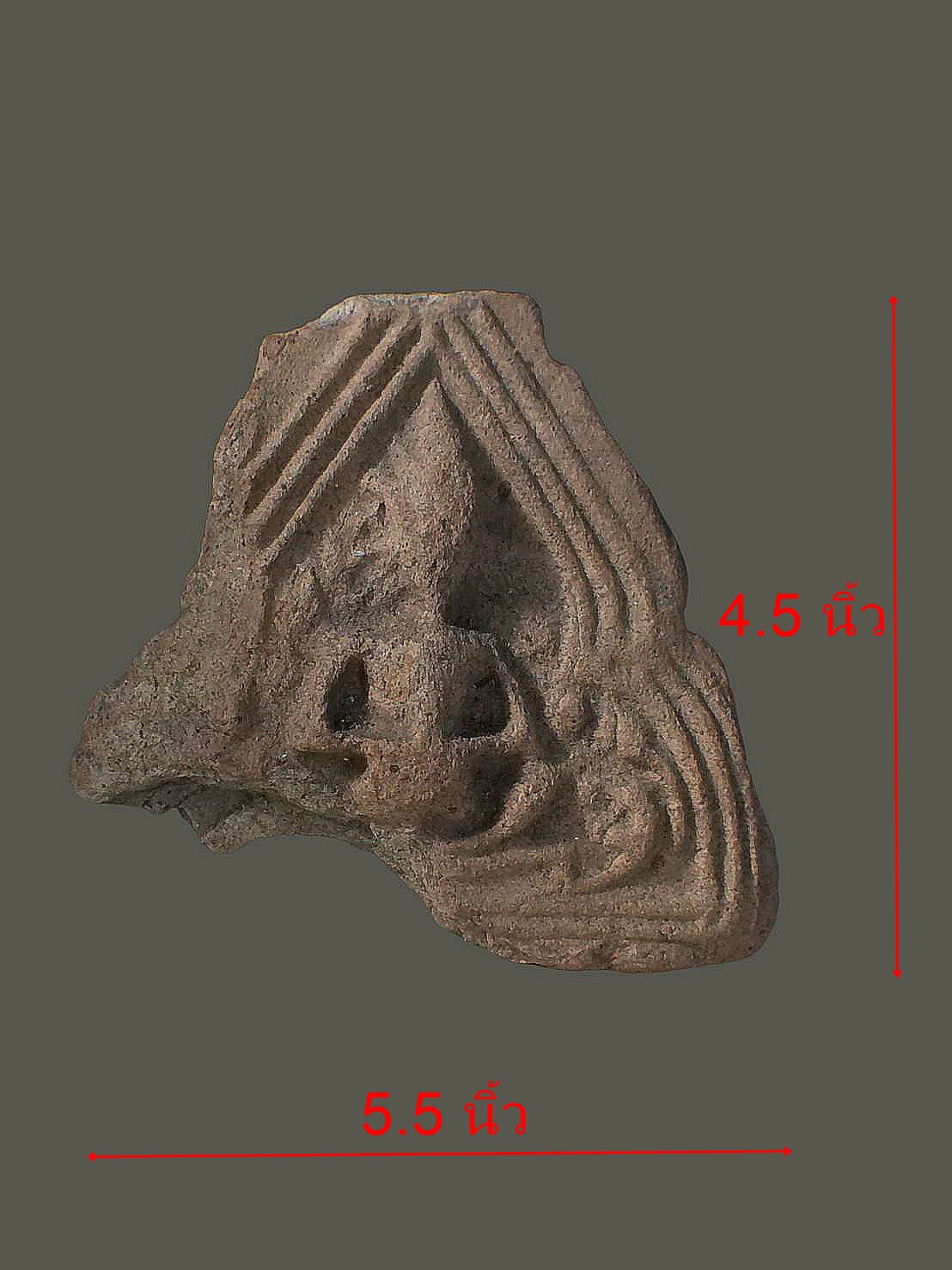 หน้าบรรณ เนื้อดิน วัดใหญ่ชัยอยุธยา