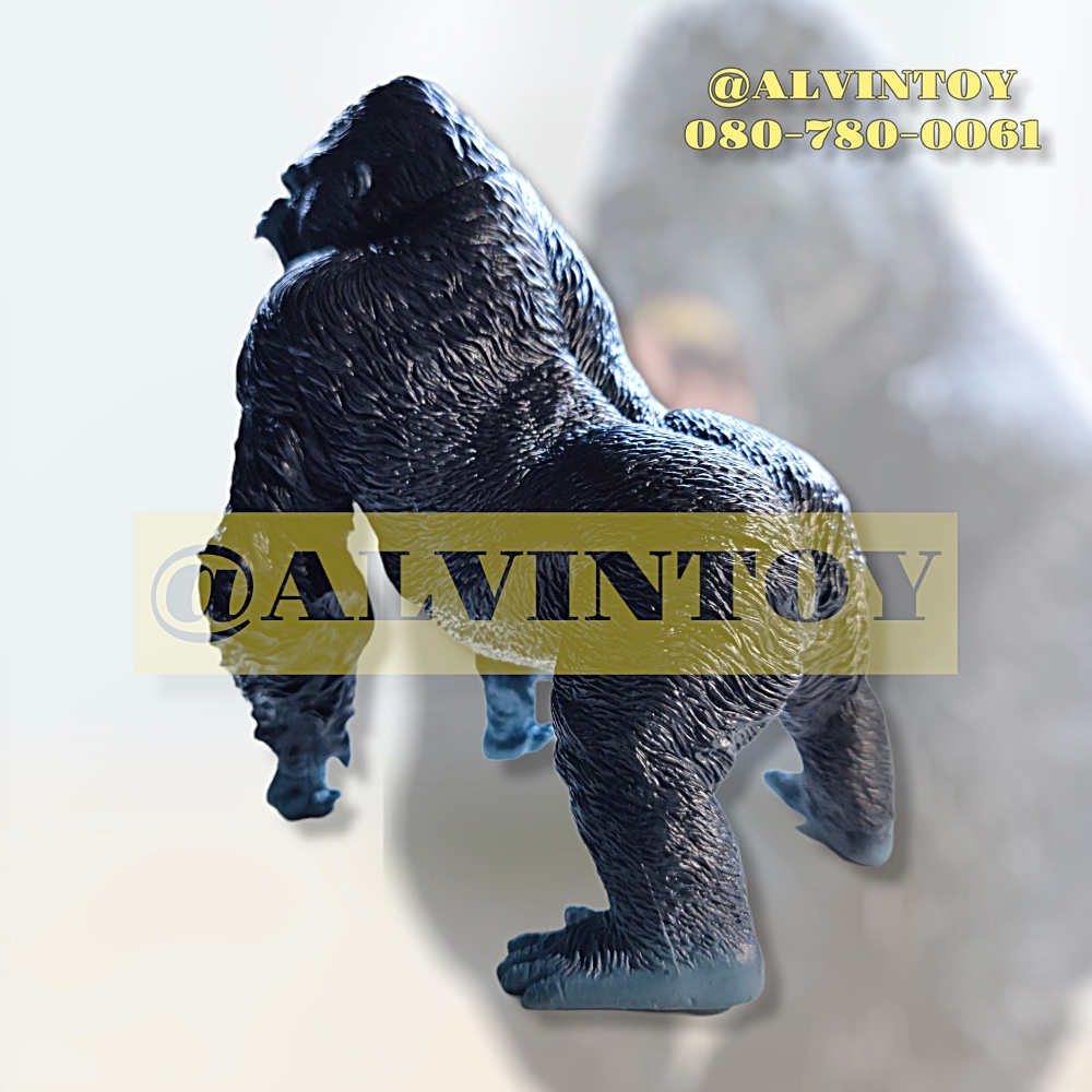โมเดล ลิงกอริลลา คิงคอง Gorilla Kingkong ขนาดความสูง 14 ซม. งานสวยสมจริง ขยับจุดได้