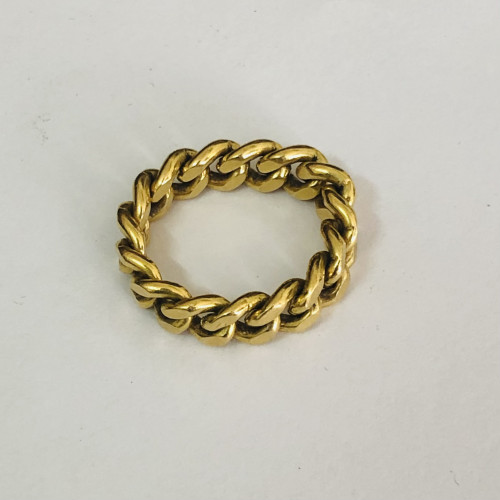 รหัส 53814 แหวน ทอง18K (75%) ลายบิดแบน งานสวยมาก นน. 8.24 g