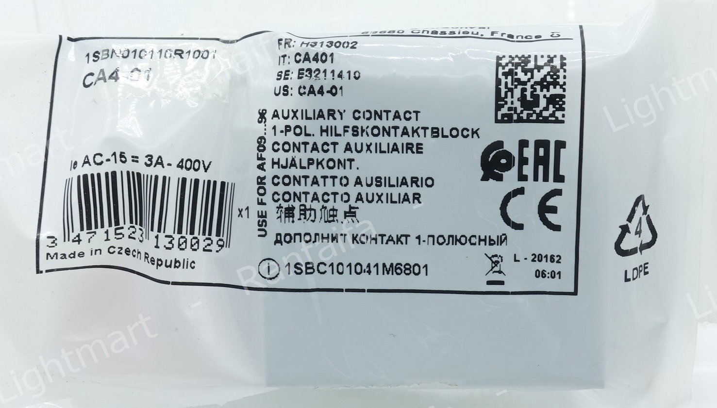 Magnetic Contactors AF30-30-11 Coil 110-220V ABB