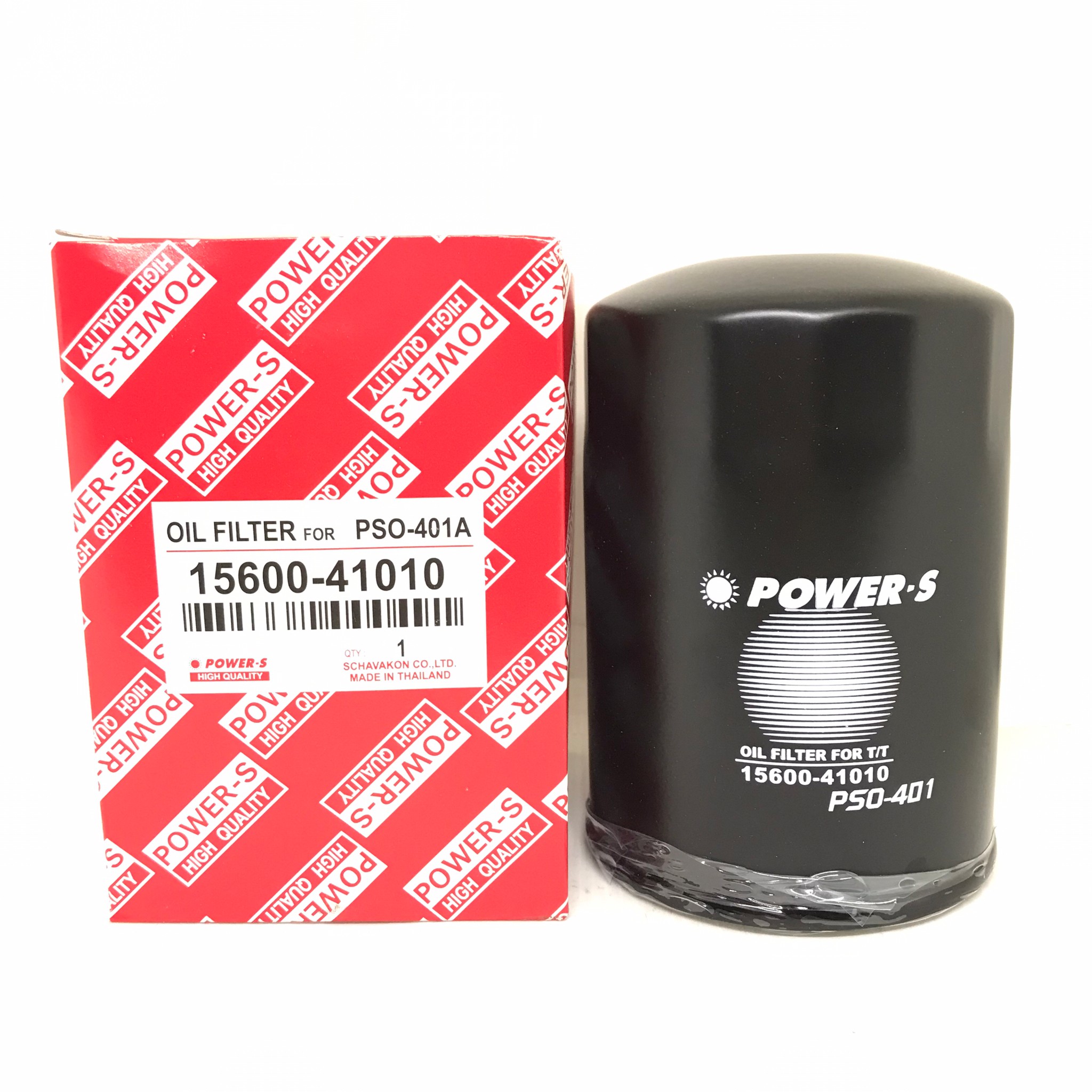 กรองเครื่อง ไส้ กรอง น้ำมันเครื่อง ไส้กรองน้ำมันเครื่อง TOYOTA Mighty X / Tiger 2L / Ford RANGER WL / MTX โตโยต้า ไมตี้เอ็กซ์ ยี่ห้อ POWER-S เบอร์ PSO-401 / PSO401 / 15600-41010 / 1560041010 / Oil Filter