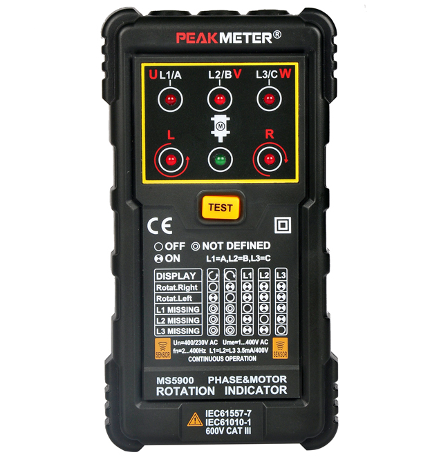 Phase Rotation Meter MS5900 เครื่องวัดลำดับเฟส