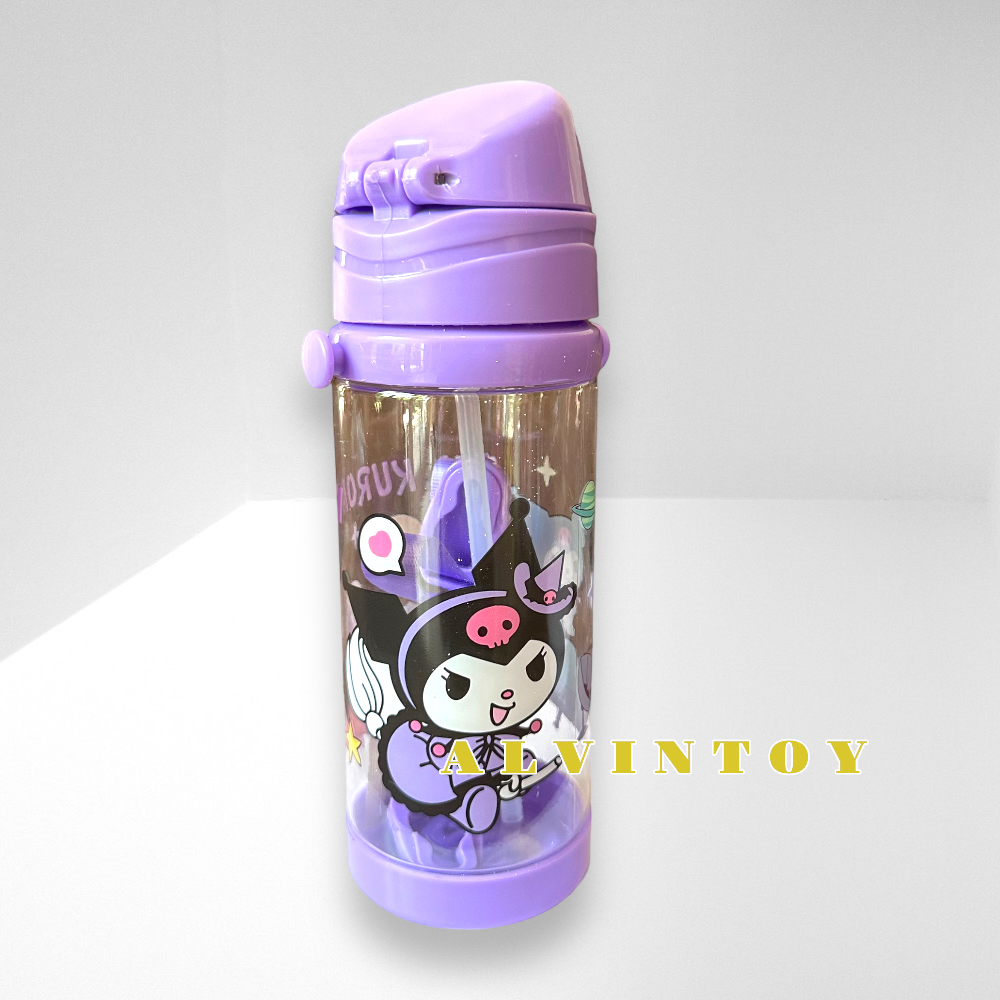 กระติกน้ำเด็ก คุโรมิ มีหลอดดูด 500 ml ขนาด 7x20 cm.