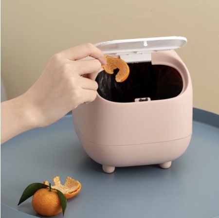 ถังขยะตั้งโต๊ะ ถังขยะเล็ก ถังขยะมีฝาปิด ถังขยะมินิ ถังขยะโต๊ะเครื่องแป้ง