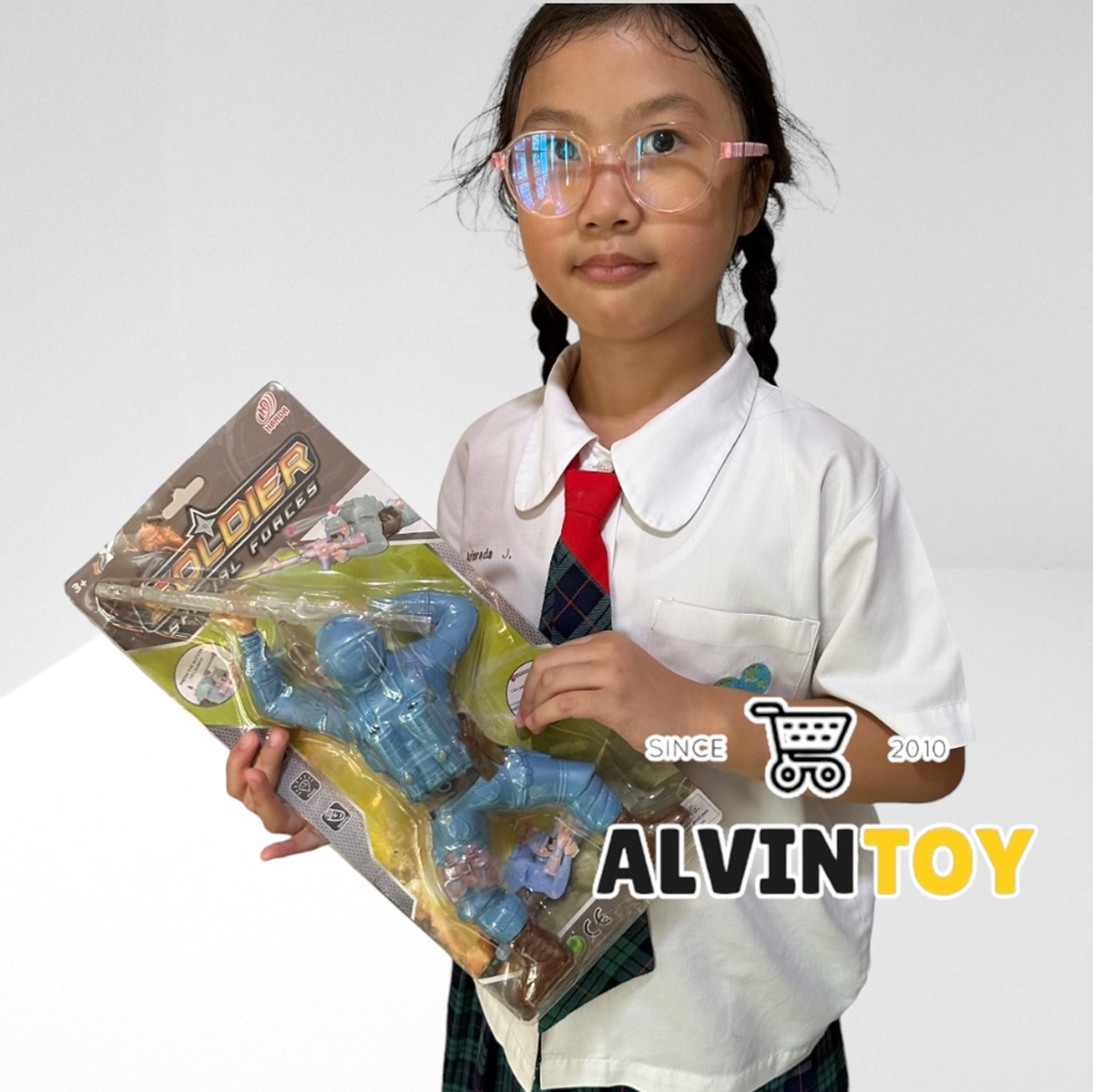 ของเล่นทหารหมอบมีเสียงไฟ ทหารคลานได้ ยิงปืนได้ มีเสียงมีไฟ