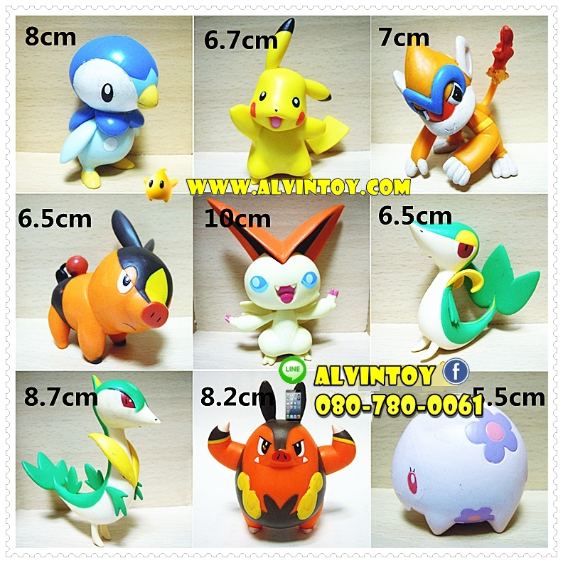 โมเดล Pokemon - โปเกม่อน 30 ตัว
