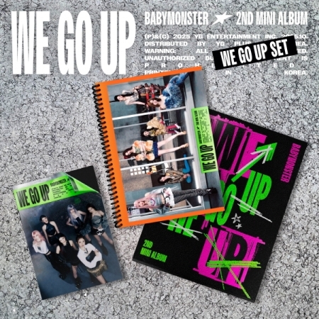 ( Pre-Order ) BABYMONSTER 2nd Mini Album [ WE GO UP ] Set 3 ver We / Go / Up ver * มี Poster พับในกล่อง * วางจำหน่าย 10 / 10 / 2025