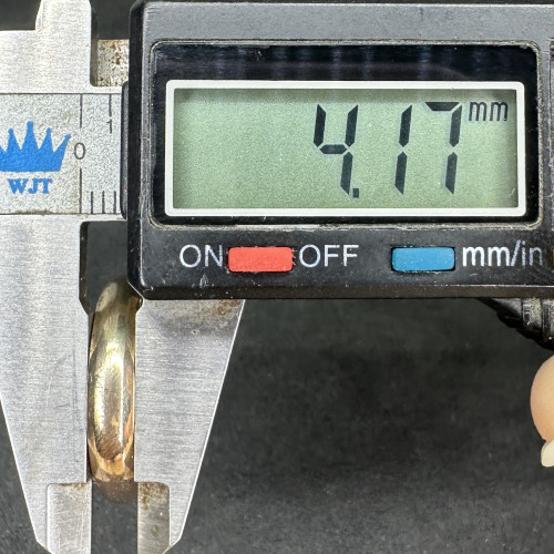 รหัส 62666 แหวน ปลอกมีด ลายเกลี้ยง นาก40 ขนาด 55 งานเก่า หลุดจำนำ สวยมาก นน. 4.15 g