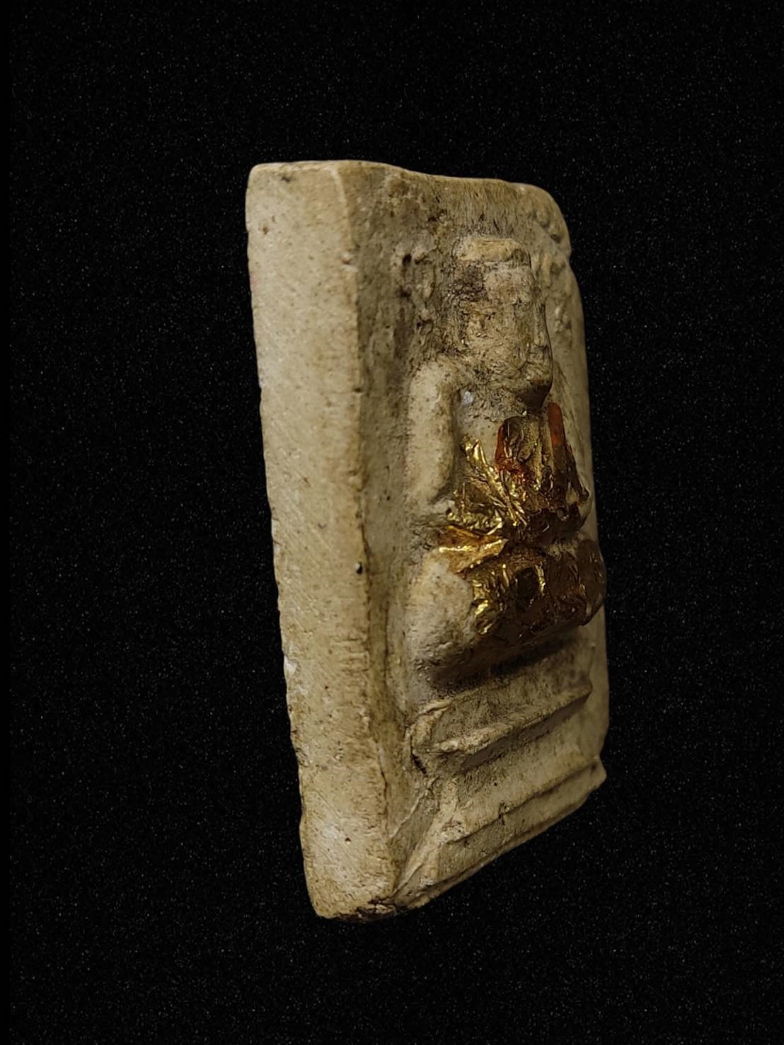 สมเด็จพระสังกัจจายน์ ข้างยันต์พุทโธ เนื้อผงเก่า