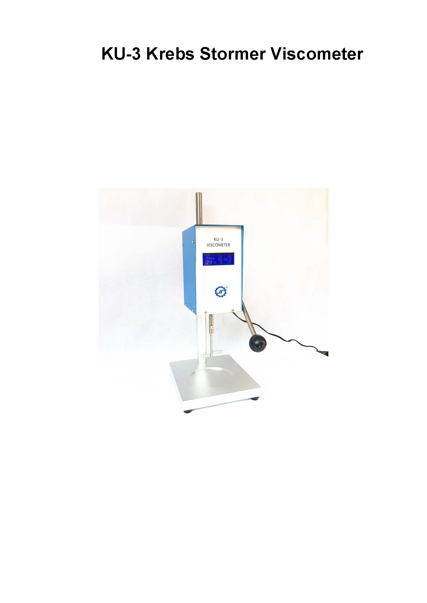 เครื่องวัดความหนืดสี Digital Stormer Viscometer KU-3