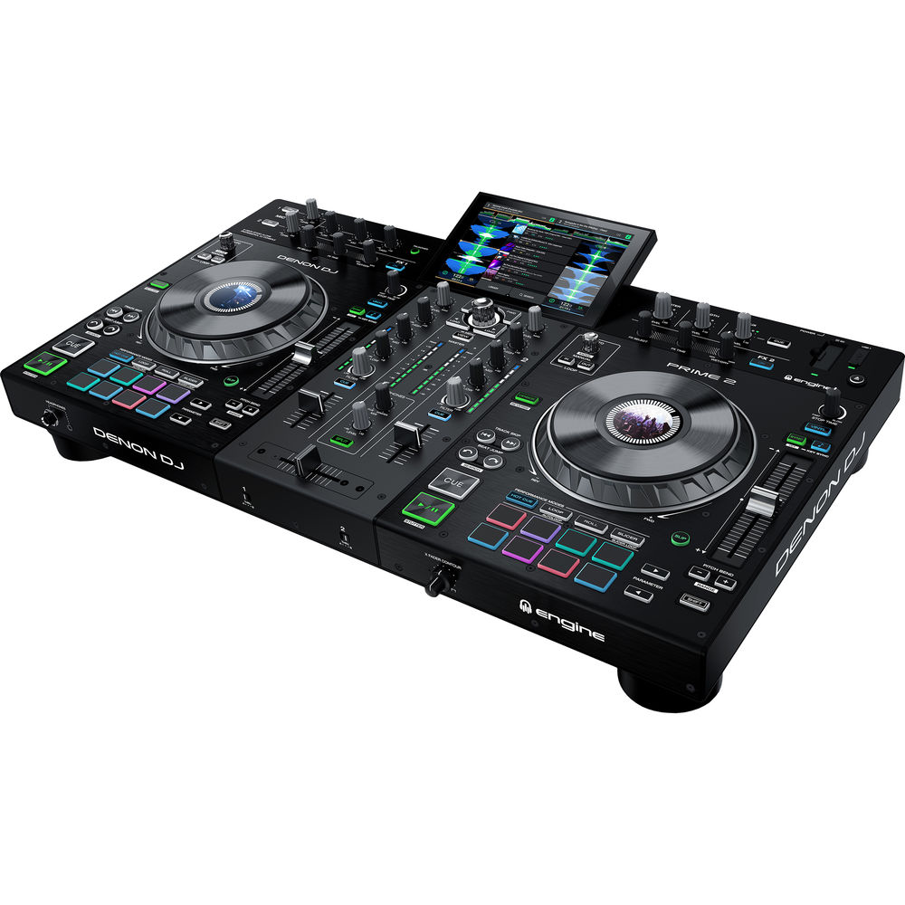 Denon DJ PRIME 2 ดีเจคอนโทรลเลอร์ Standalone 2-Deck, มี SATA Driveในตัว, Rechargeable, หน้าจอ Touch Screen 7นิ้ว, สตรีมผ่าน Wi-Fi/Ethernet รับประกันศูนย์ 1 ปีเต็ม