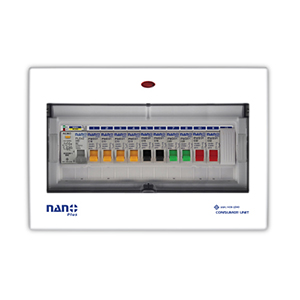 ตู้ Consumer Unit กันดูด 2P-10 ช่อง (ครบชุด) Nano